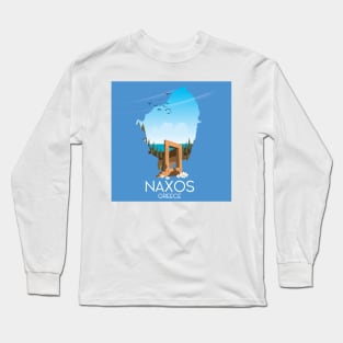 Naxos Greece travel poster Long Sleeve T-Shirt